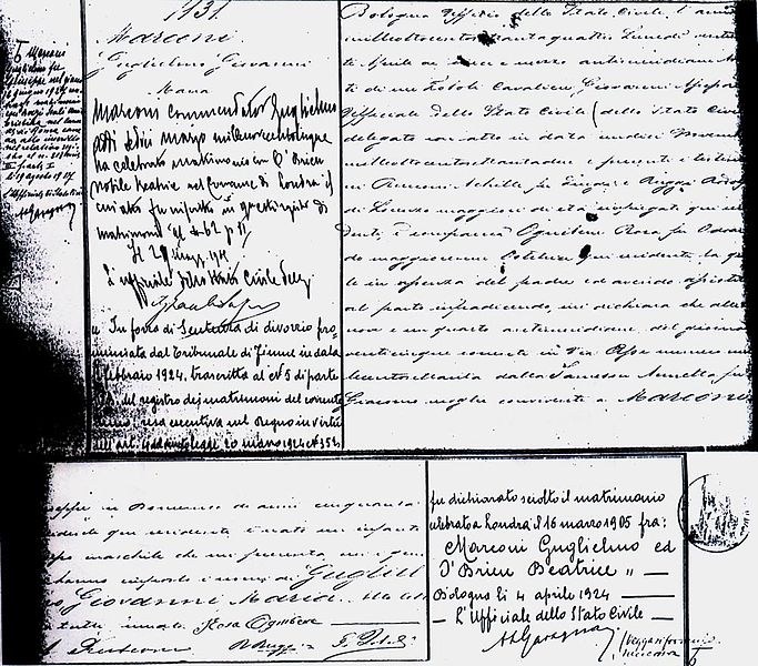 File:Atto di nascita di Guglielmo Marconi.jpg