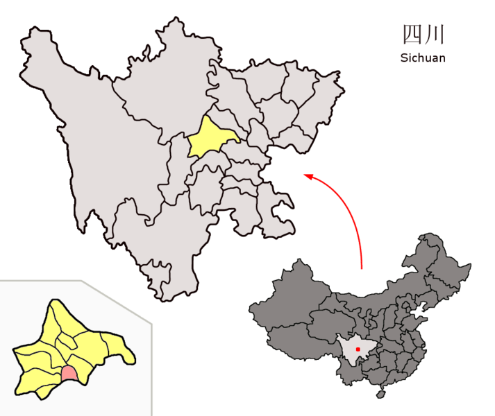 File:Location of Xinjin within Sichuan 28China29.png