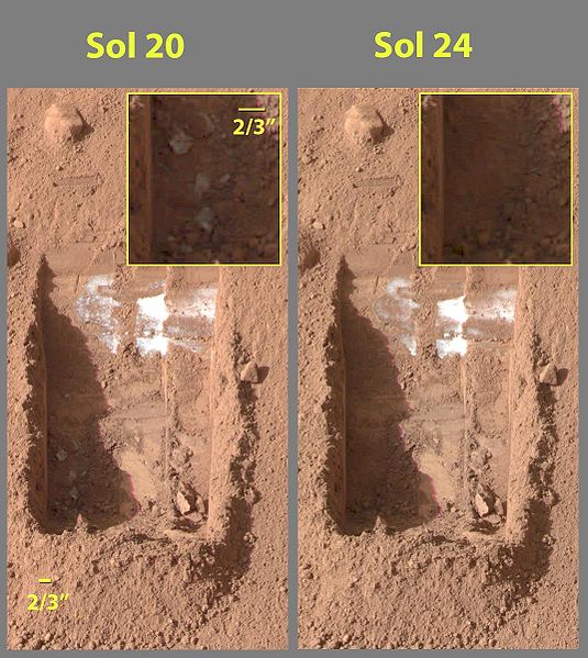 File:Evaporating ice on Mars Phoenix lander image.jpg