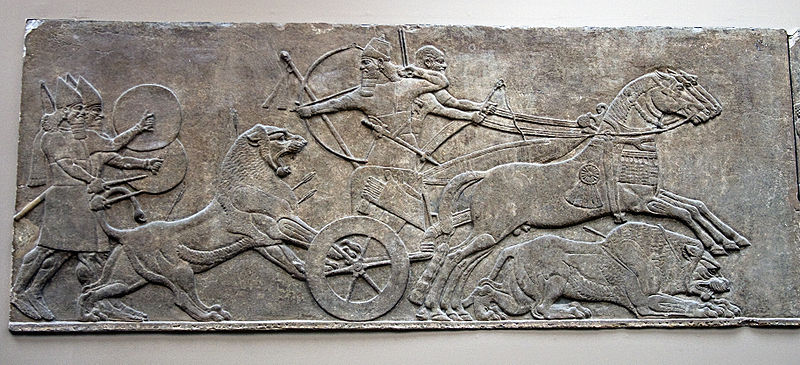 File:Britishmuseumassyrianlionhuntreliefwithwarriors.jpg