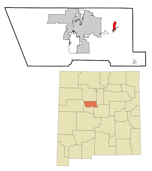 File:Bernalillo County New Mexico Incorporated and Unincorporated areas Cedar Crest Highlighted svg.png