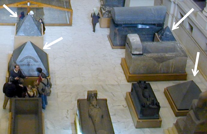 File:Egyptian Museum Pyramidions.jpg