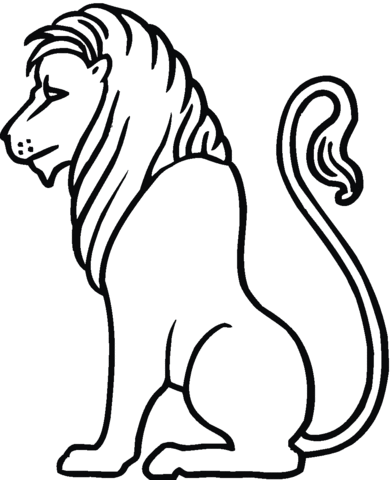 File:Lion-6-coloring-page.png