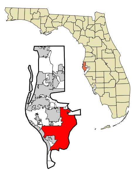 File:Pinellas County Florida Incorporated and Unincorporated areas St Petersburg Highlighted svg.png