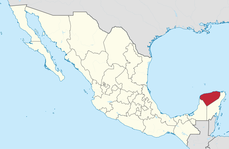 File:Yucatan in Mexico 28location map scheme29 svg.png