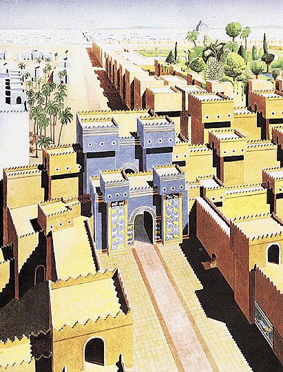 File:089 schema ricostruttivo della porta di Ishtar e della via processionale nella città di Babilonia.jpg
