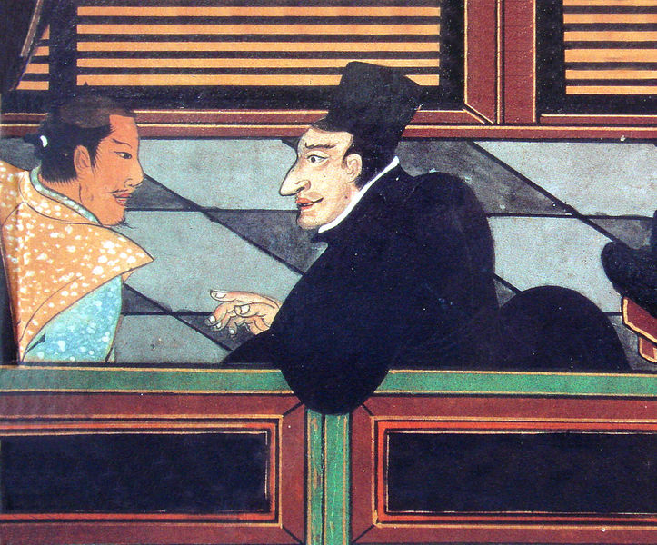 File:Jesuit with Japanese nobleman circa 1600.jpg