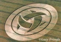 The Dolphins 3 Crescents Crop Circle Formation Barbury Castle, Wiltshire, 23 July 1999.jpg