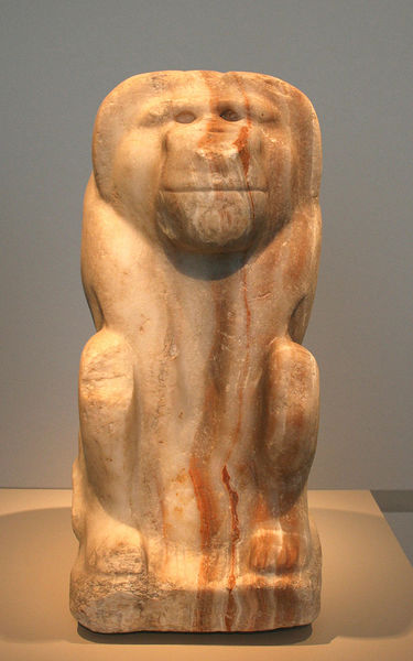 File:Seated figure of a baboon with the cartouche of king Narmer.jpg