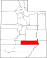 Map of Utah highlighting Wayne County svg.png
