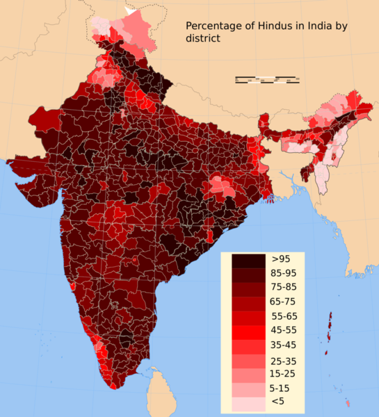 File:India Hindu district map 2011.png